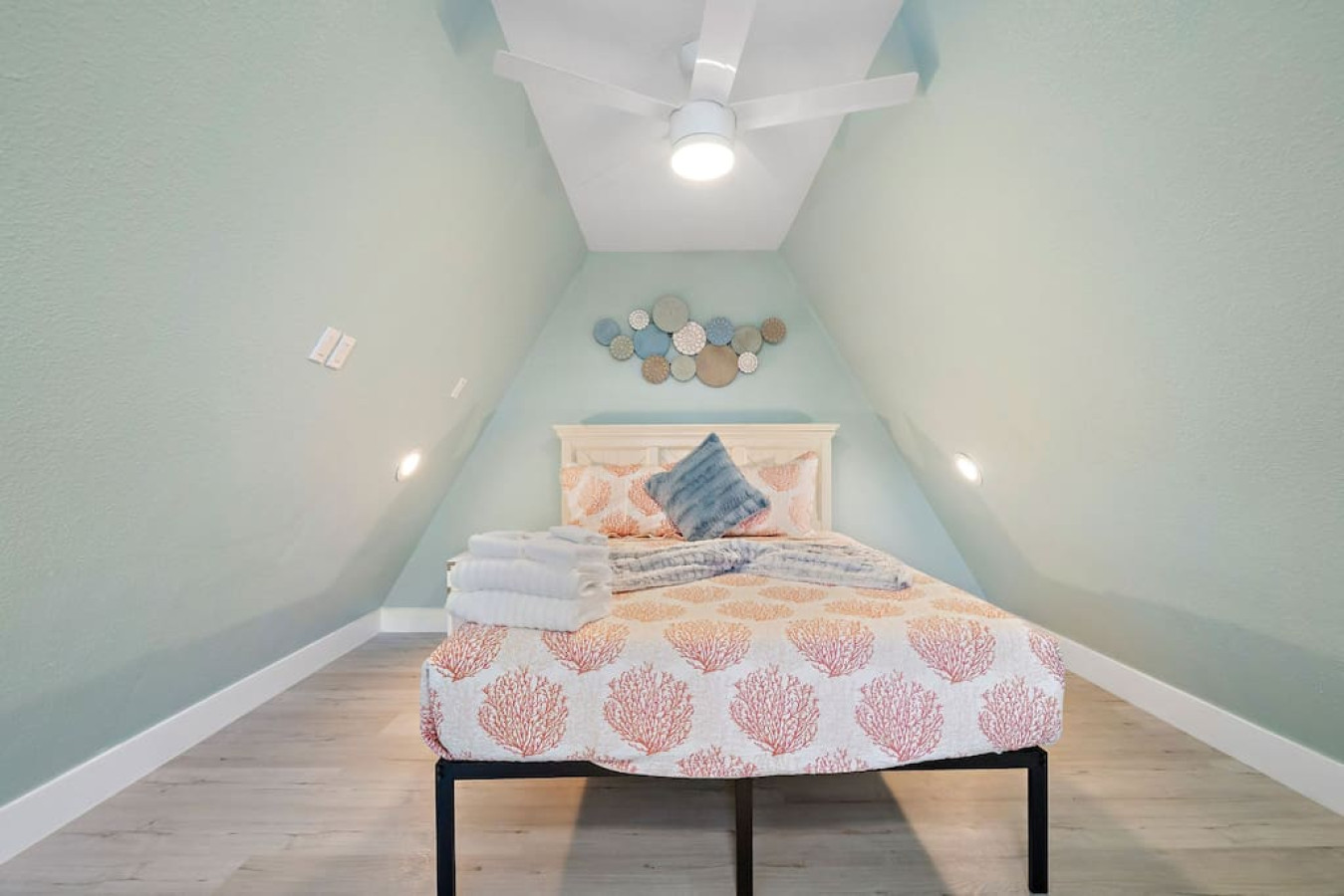 Where sleep comes easy with this queen-sized bed