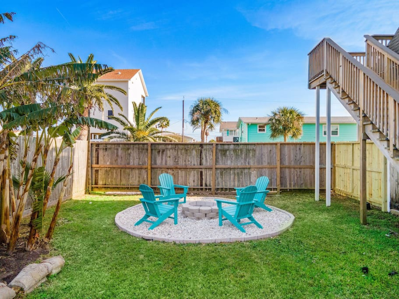 Enjoy the fire pit on those awesome summer nights!
