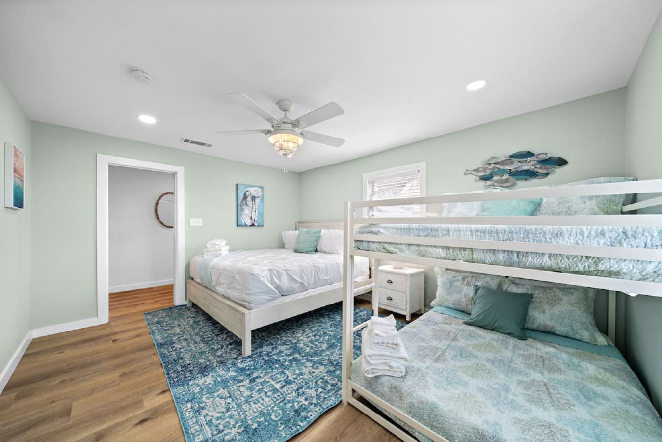 Imagine drifting off to sleep in this bedroom