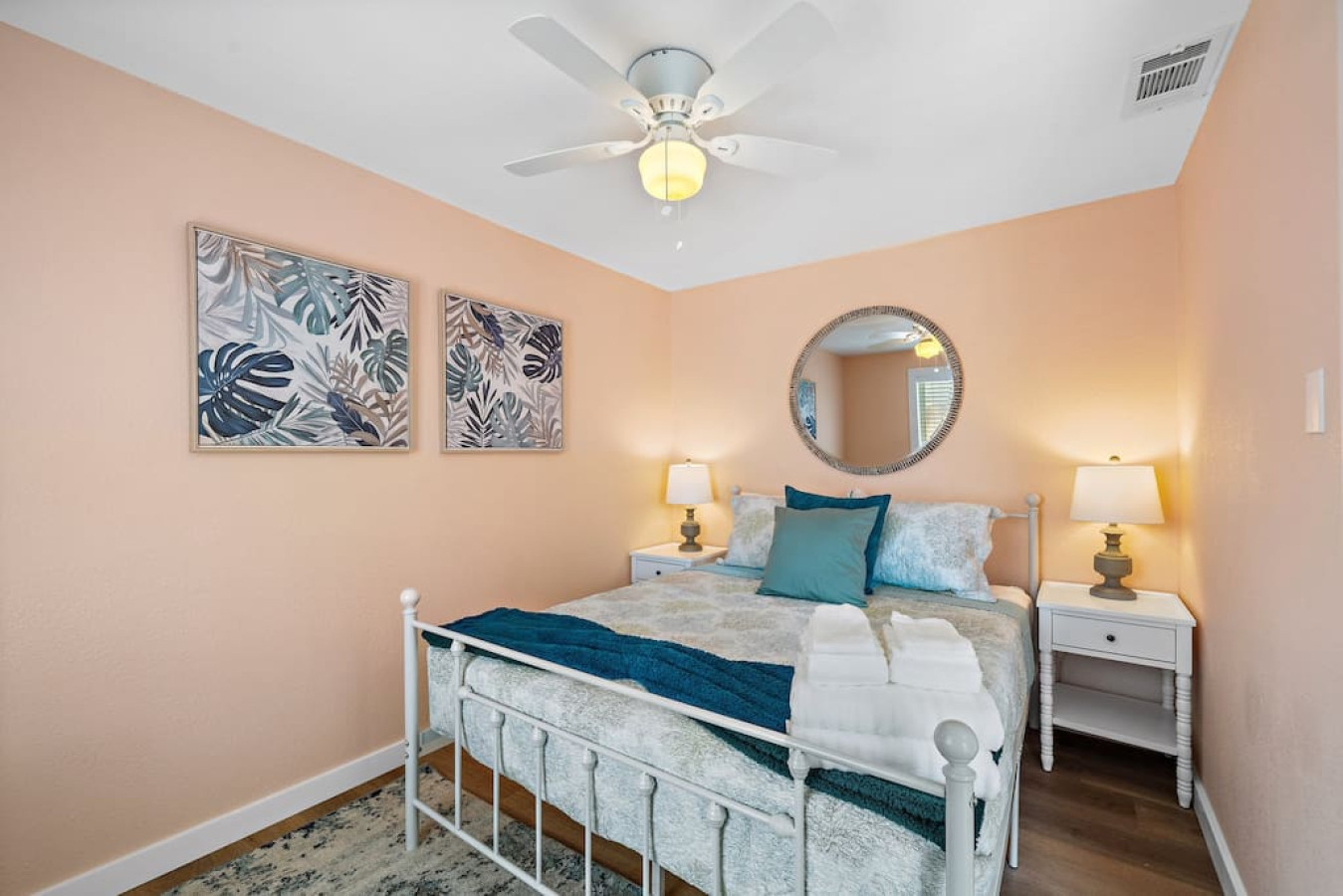 A relaxing retreat awaits in this comfy bedroom