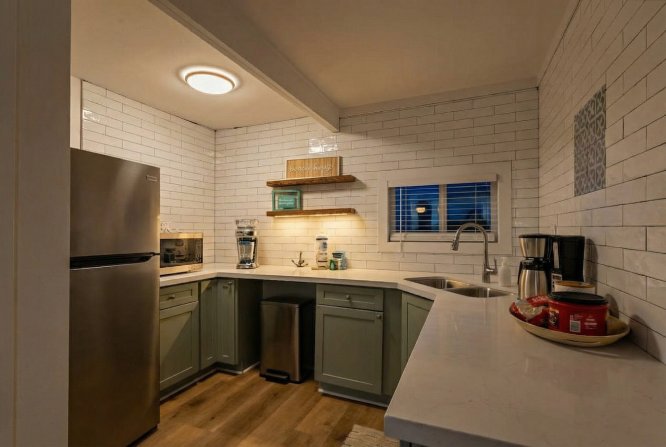 Another angle of the kitchen