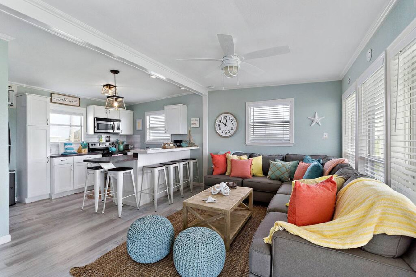 This is the main living room area of the home