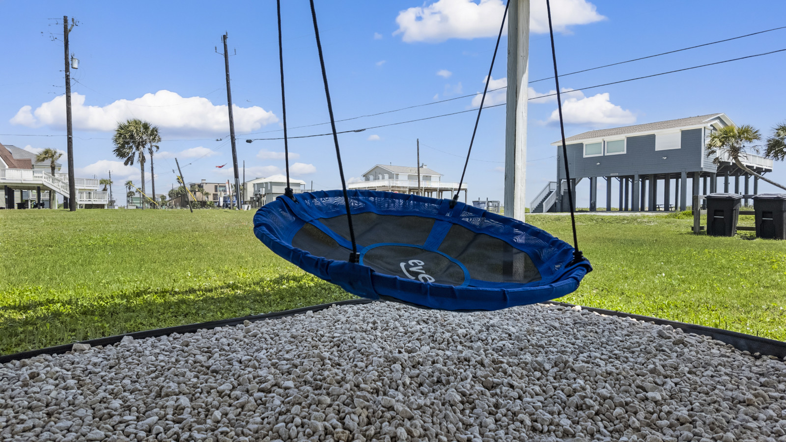A playful spot to unwind outside