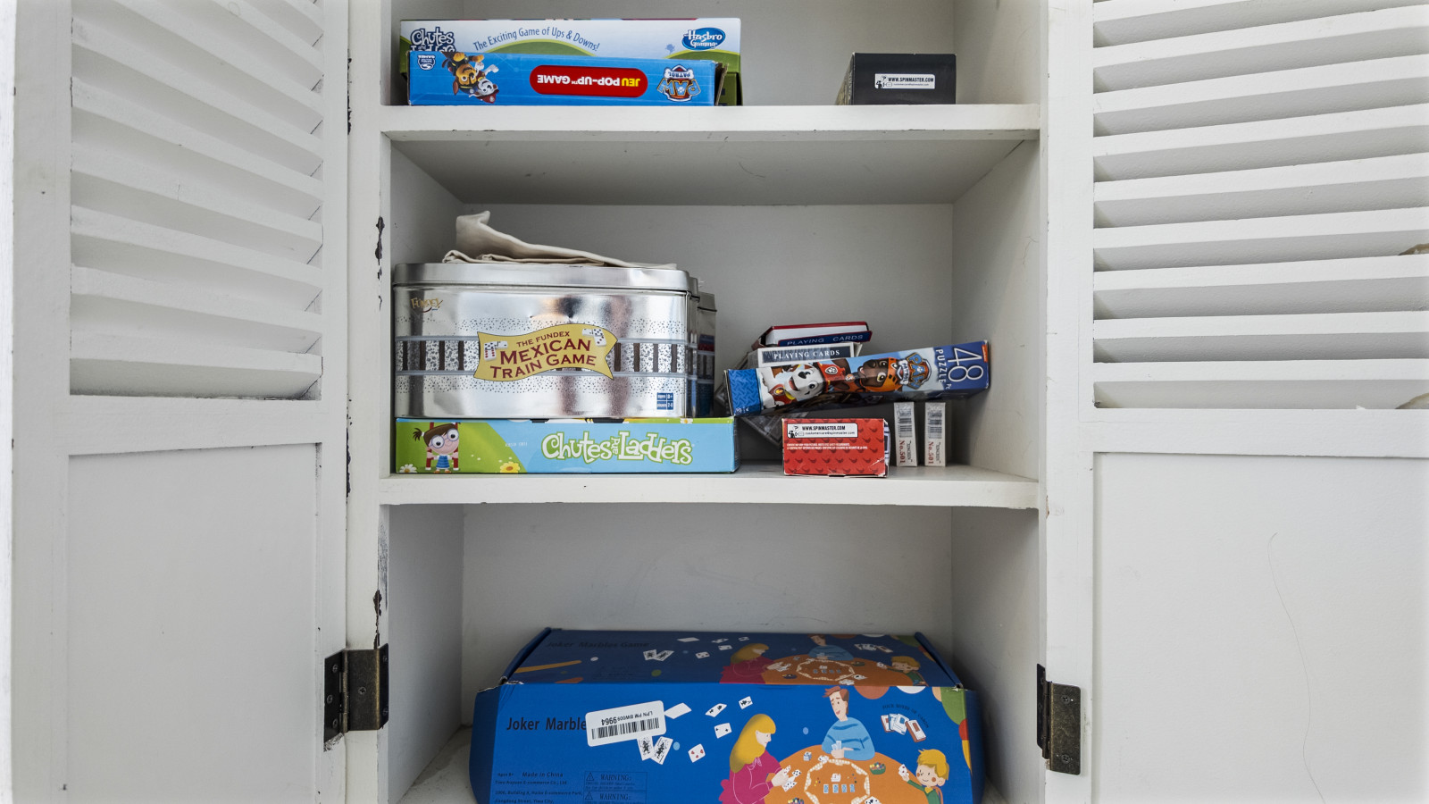 Plenty of games for family fun and rainy days