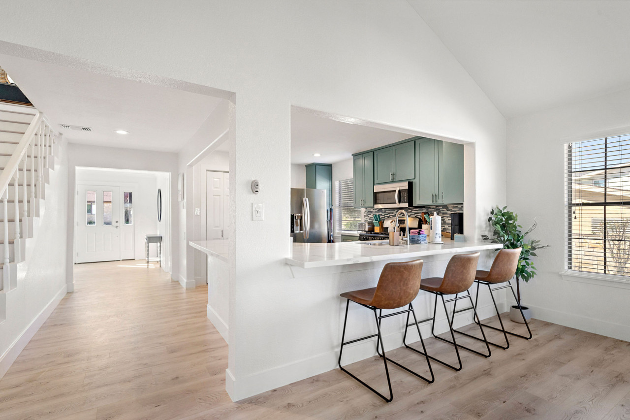 Whip up delicious meals in this charming kitchen
