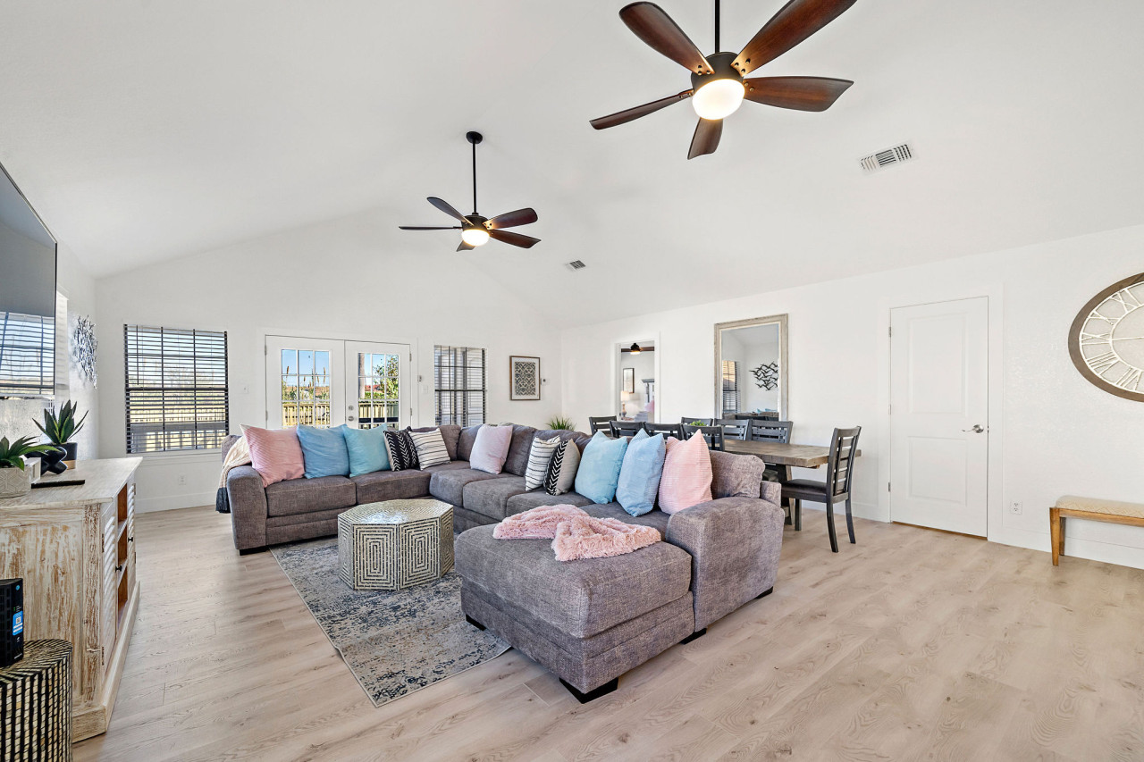 This is the main living room area of the home