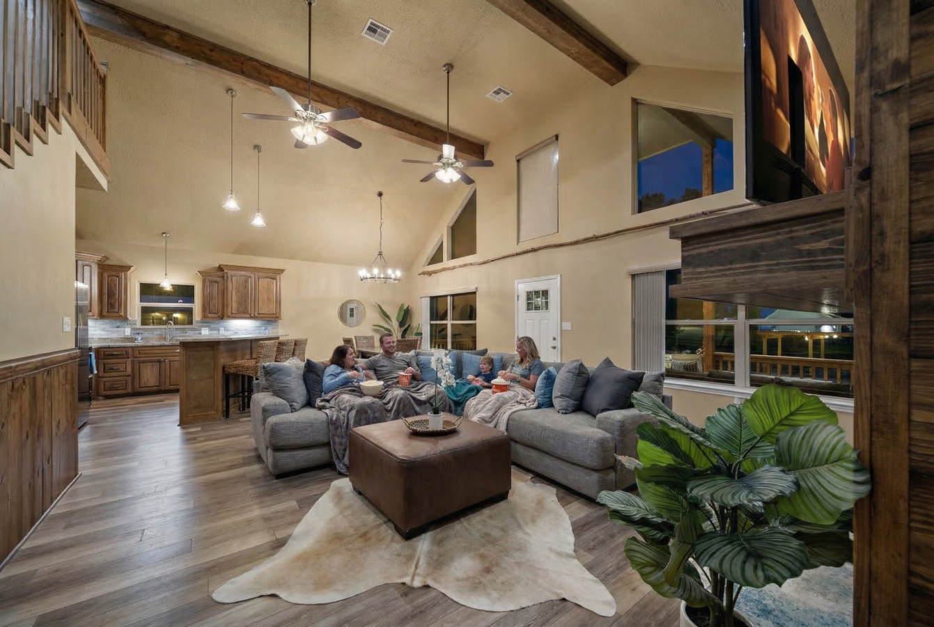 This is the main living room area of the home