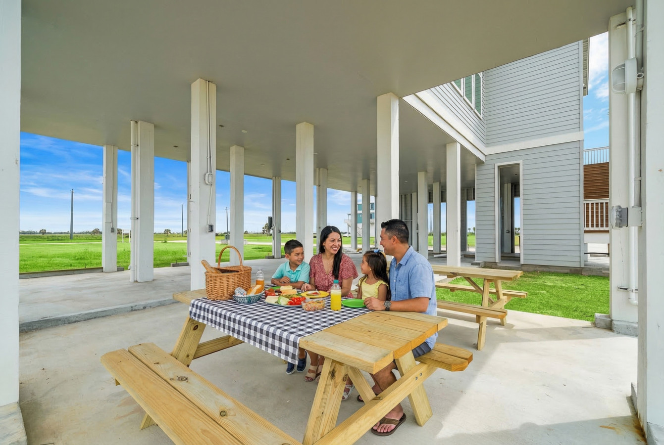 Escape the midday sun and entertain here