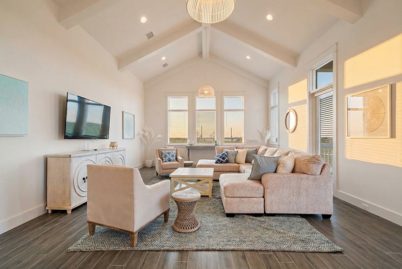 This is the main living room area of the home