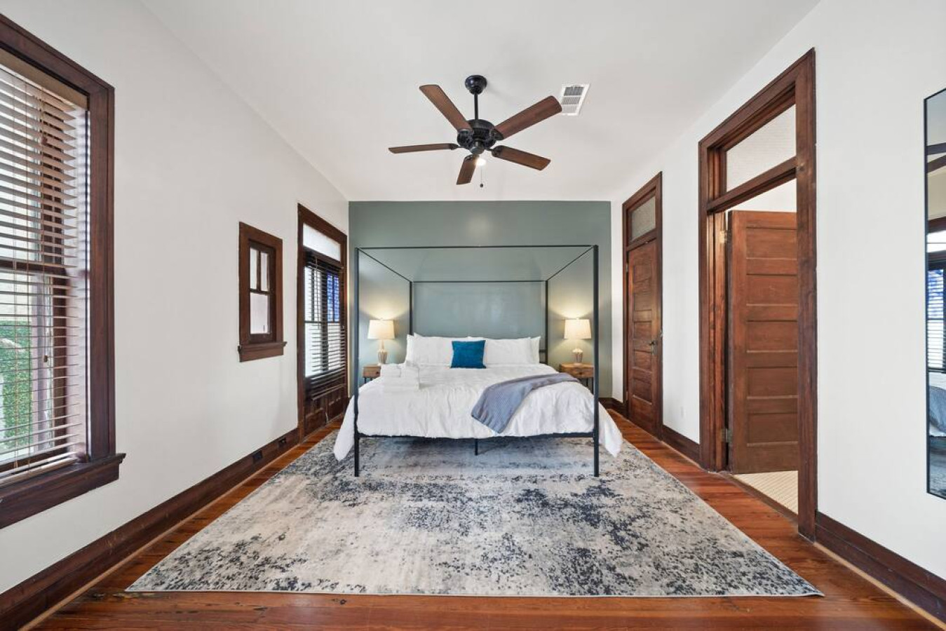 Imagine drifting off to sleep in this bedroom