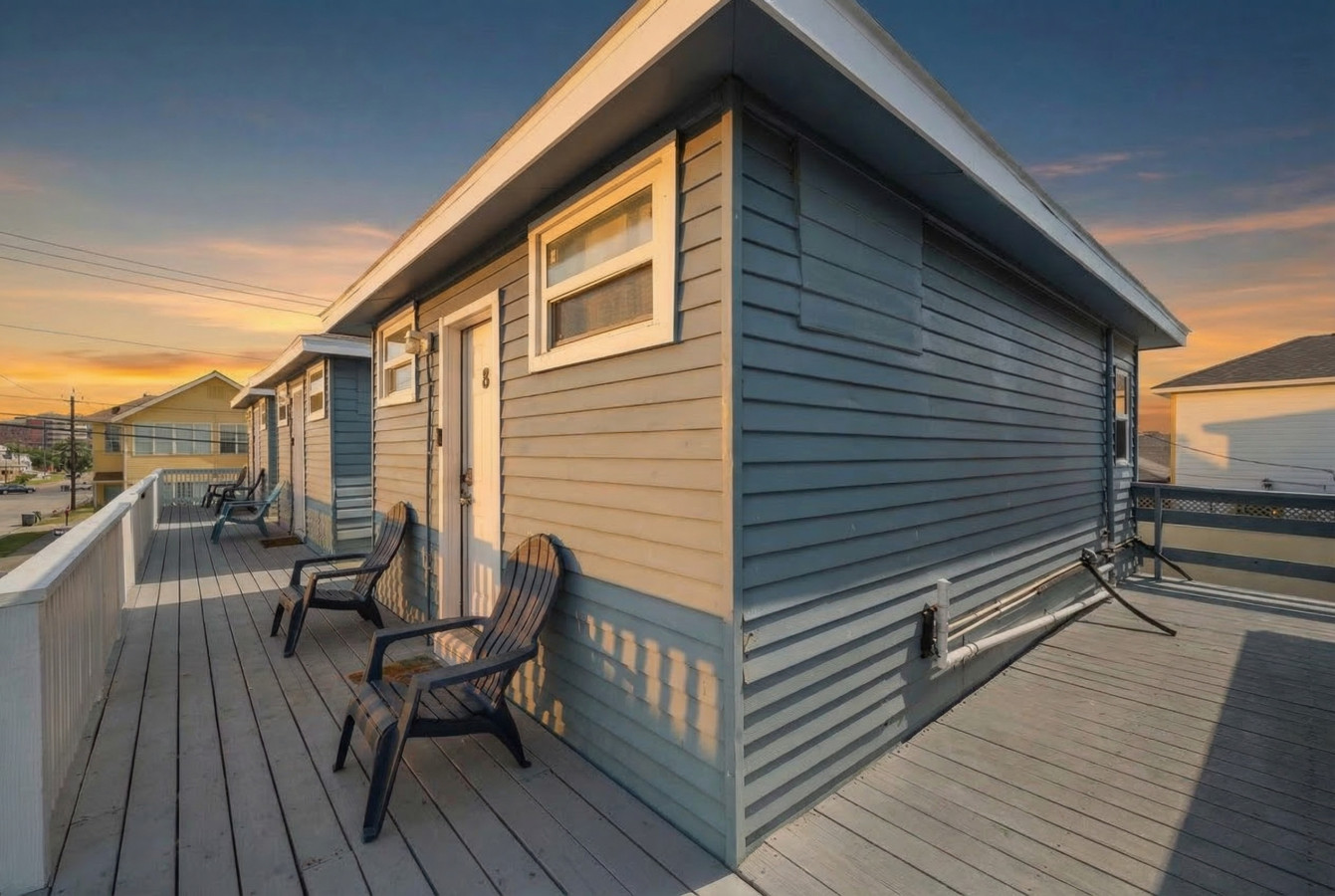 Another angle of the deck