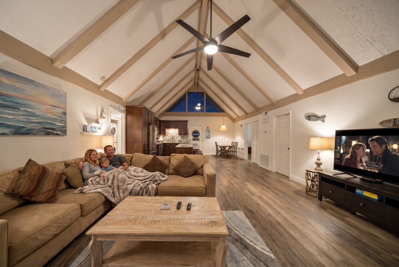 This is the main living room area of the home