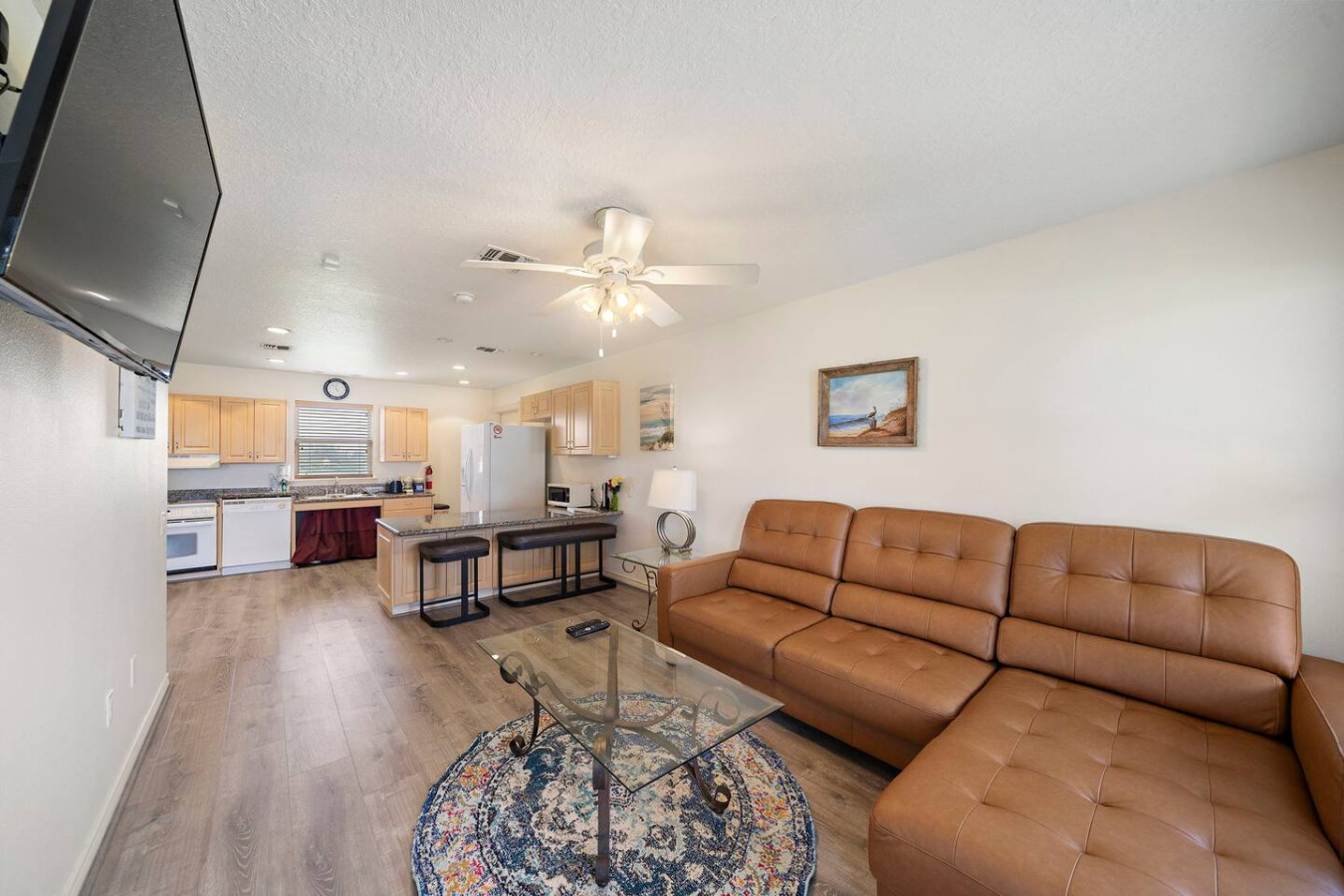 This is the main living room area of the home