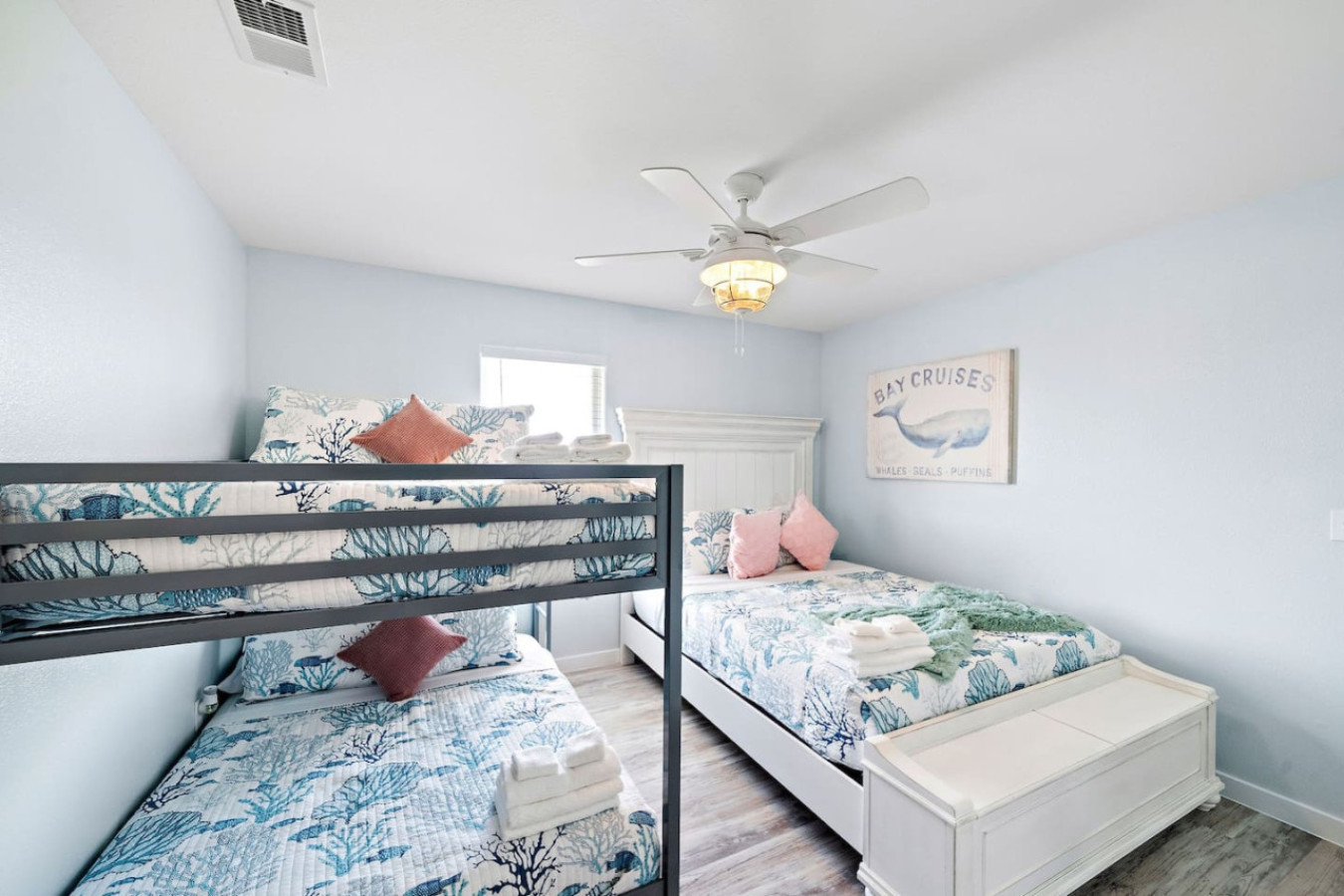Imagine drifting off to sleep in this bedroom