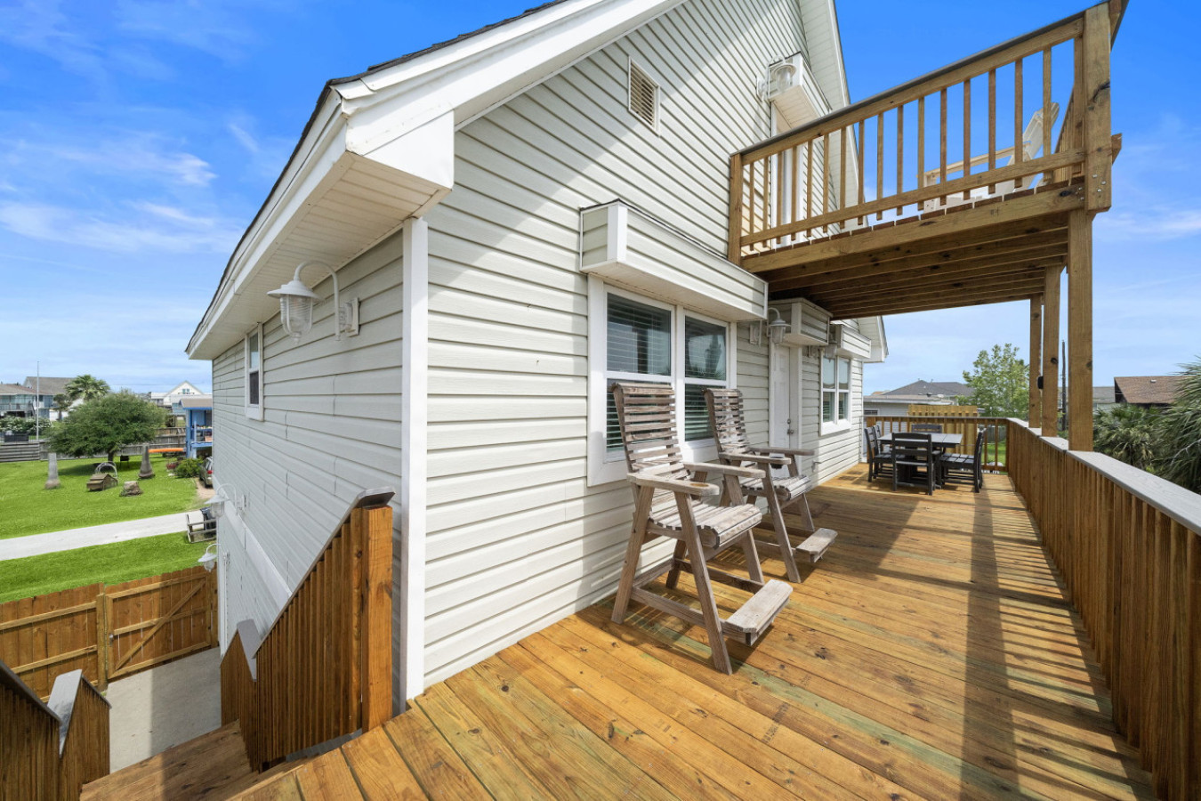 Another angle of the deck