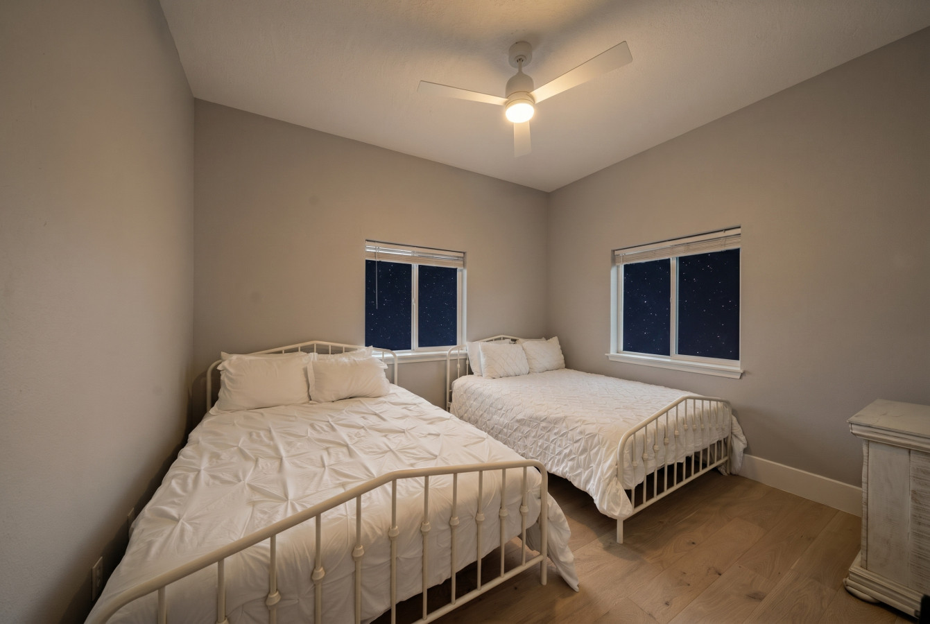 A relaxing retreat awaits in this comfy bedroom