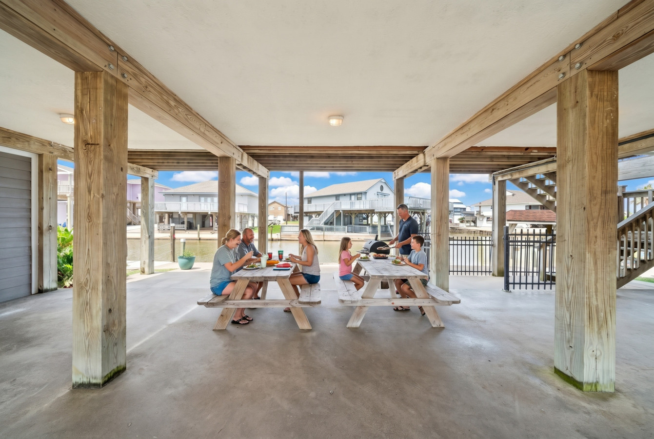Gather, grill, and unwind with beautiful water views all around