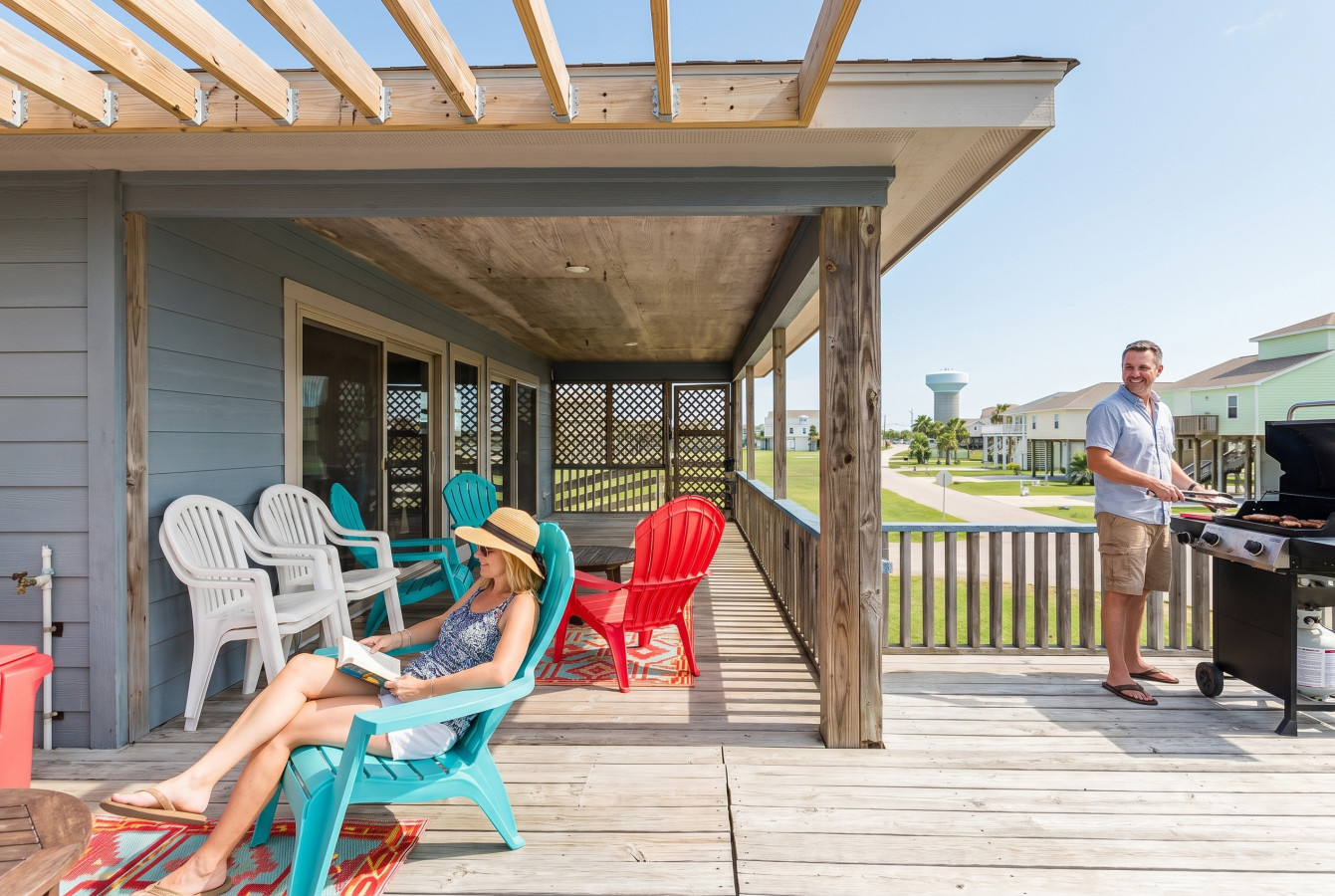 Another angle of the deck