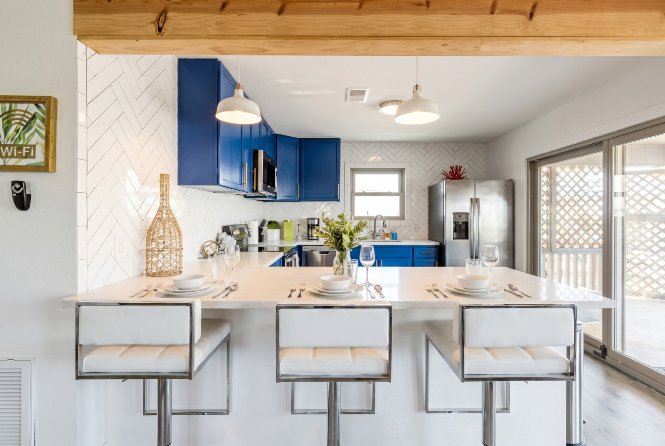 A kitchen perfect for preparing meals for the family!