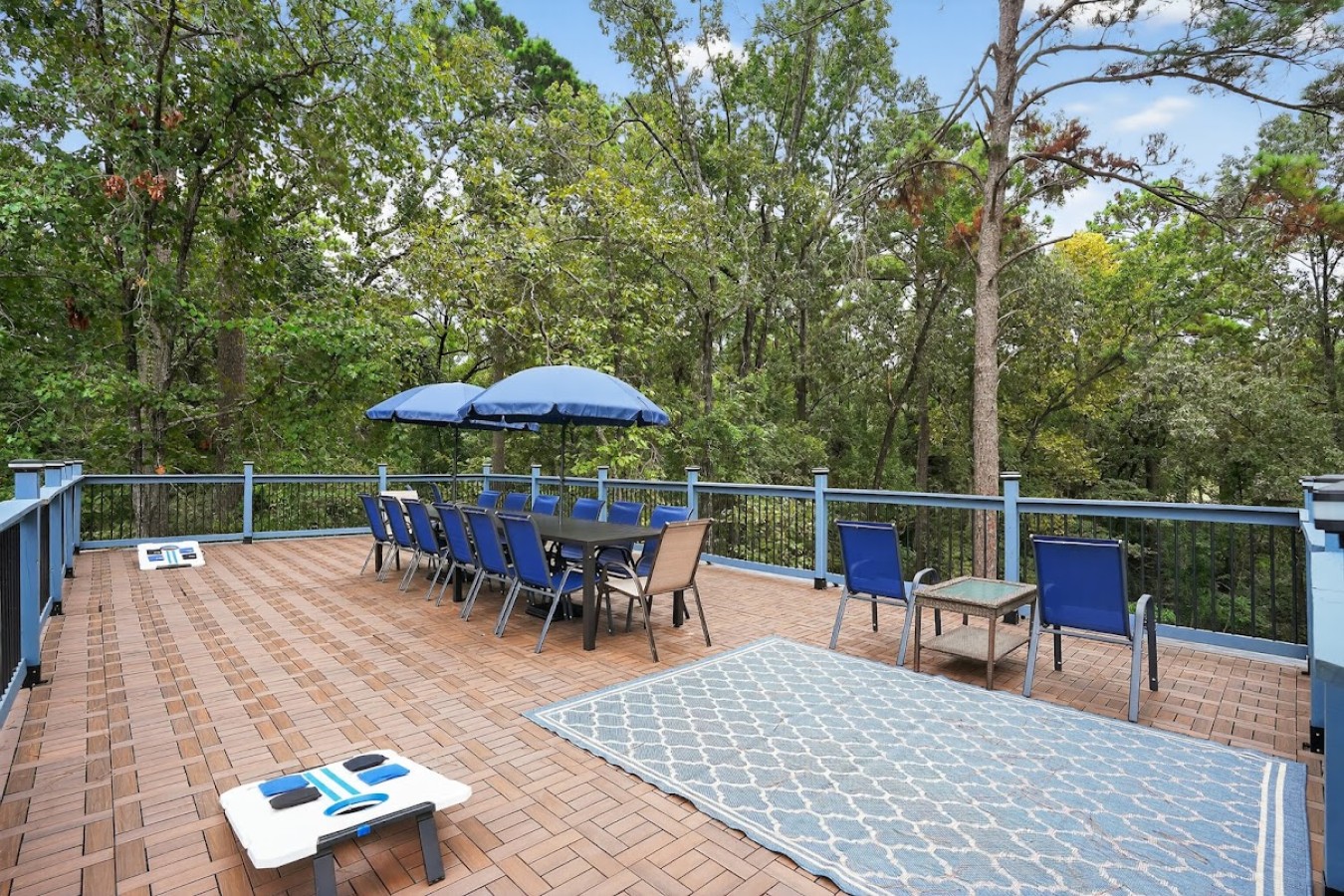 Connect with your family and friends on the huge rooftop deck