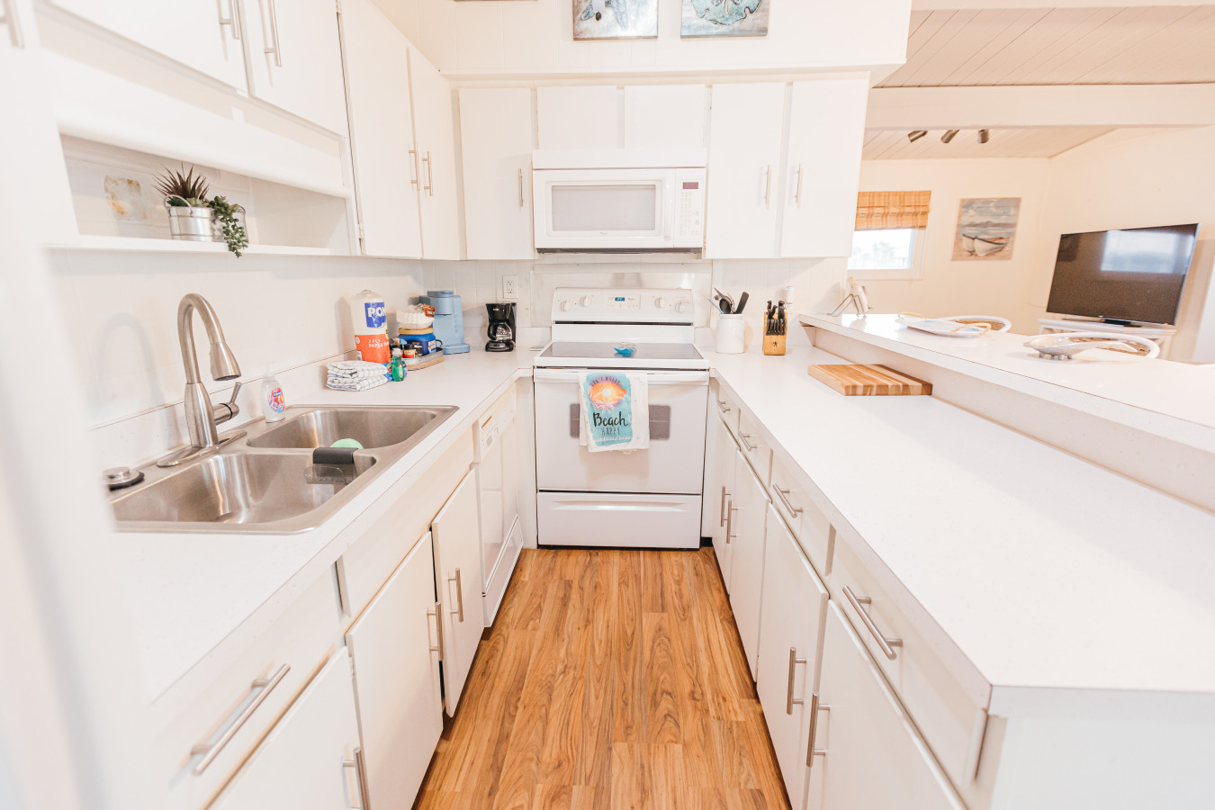 Whip up delicious meals in this charming kitchen