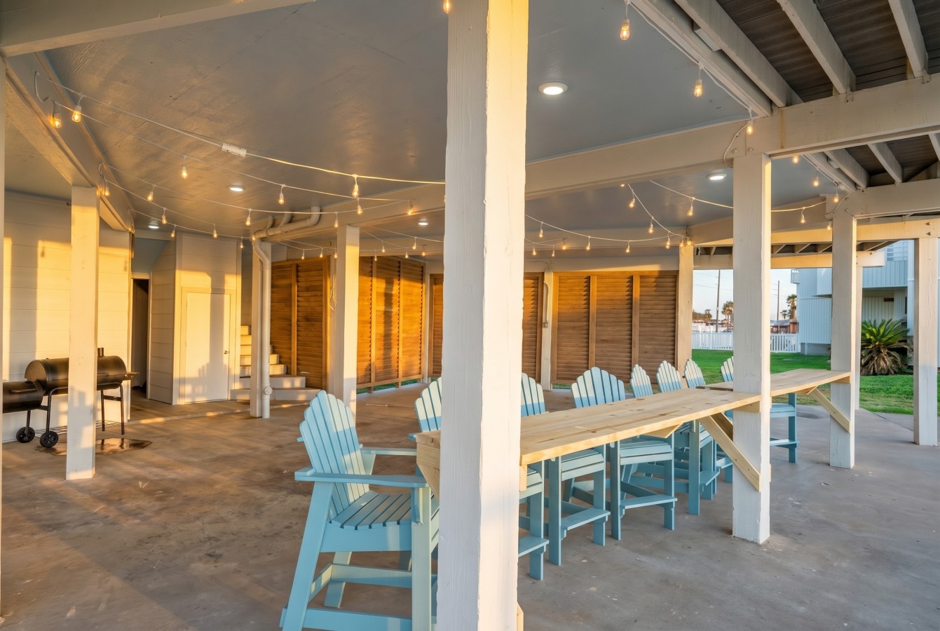 Escape the midday sun and entertain here
