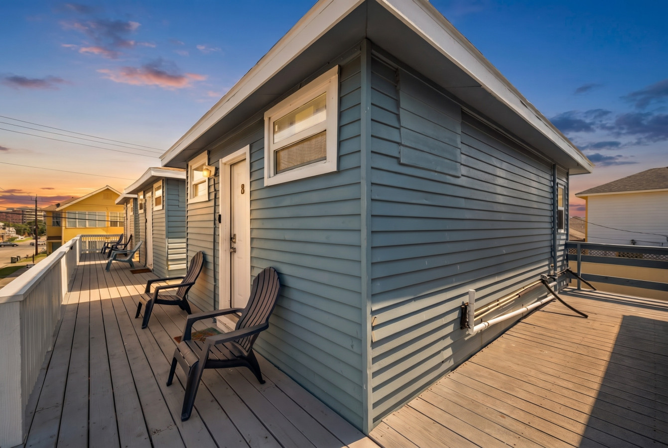 Another angle of the deck