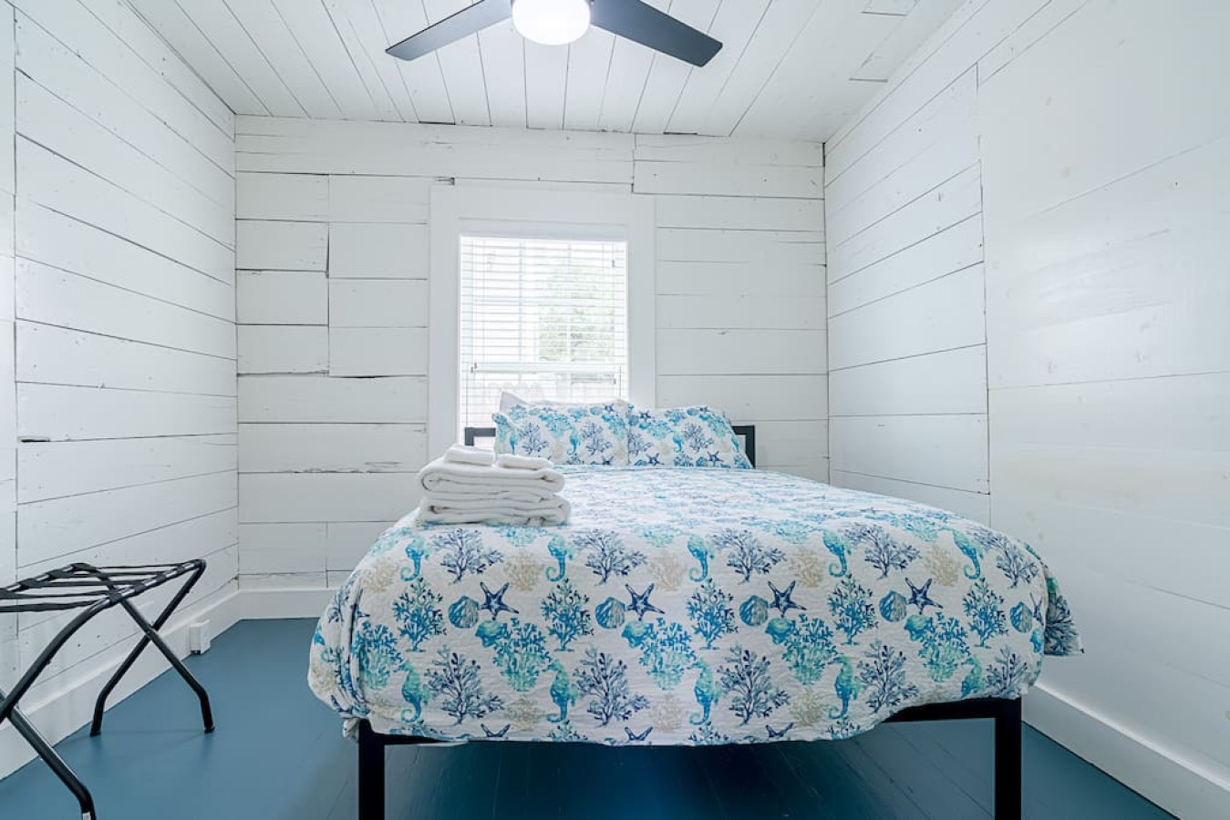 This bedroom has a king-sized bed