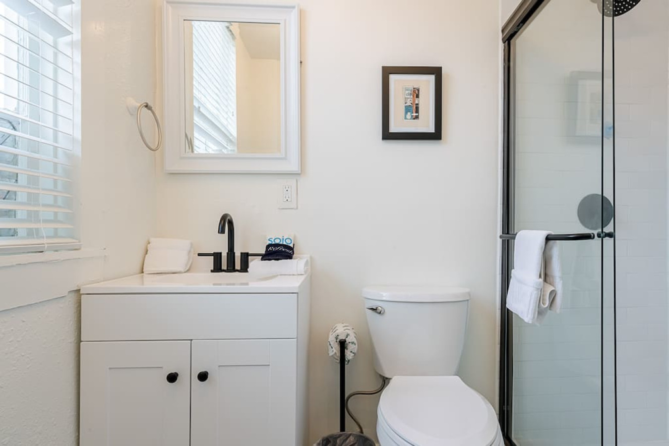 This bathroom is shared by several bedrooms