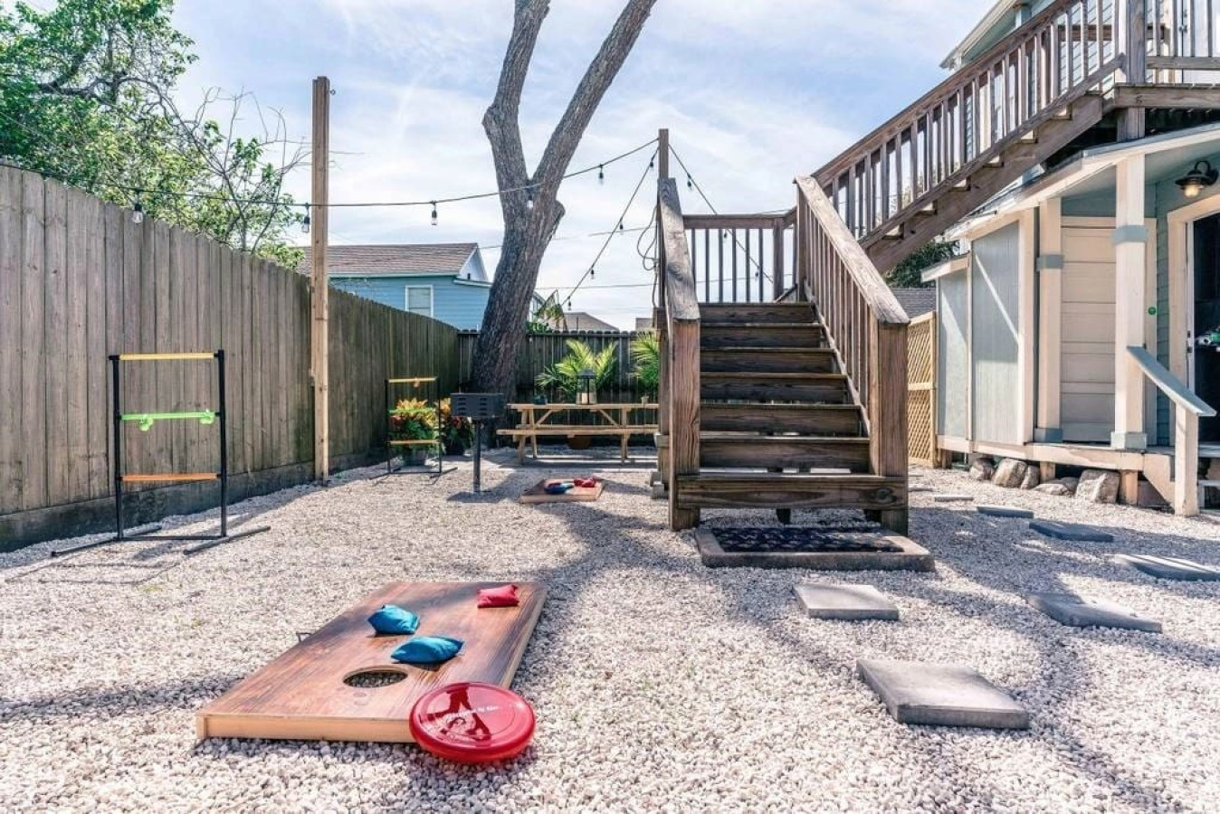 Enjoy laughter & games in this expansive yard