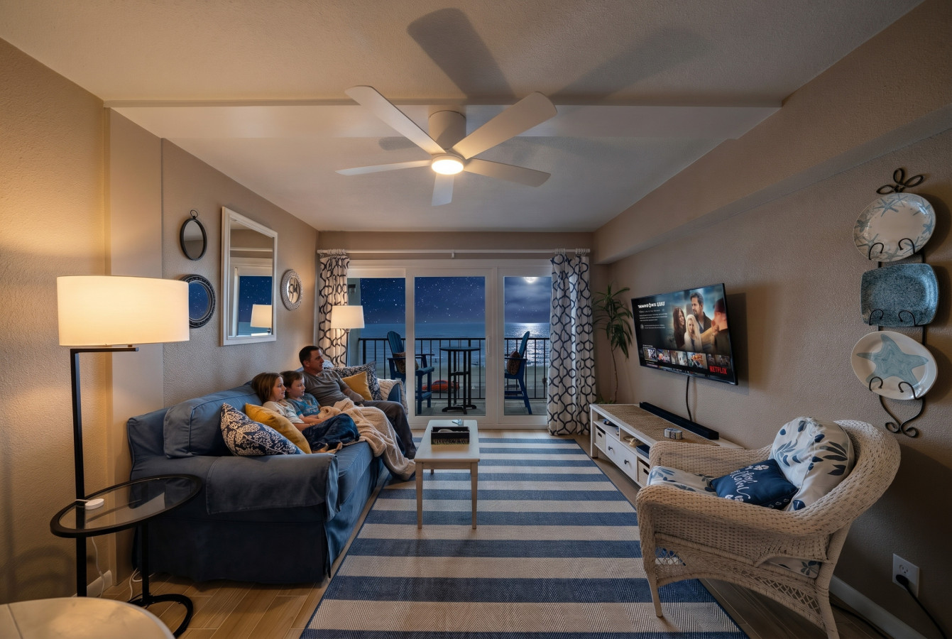 This is the main living room area of the home