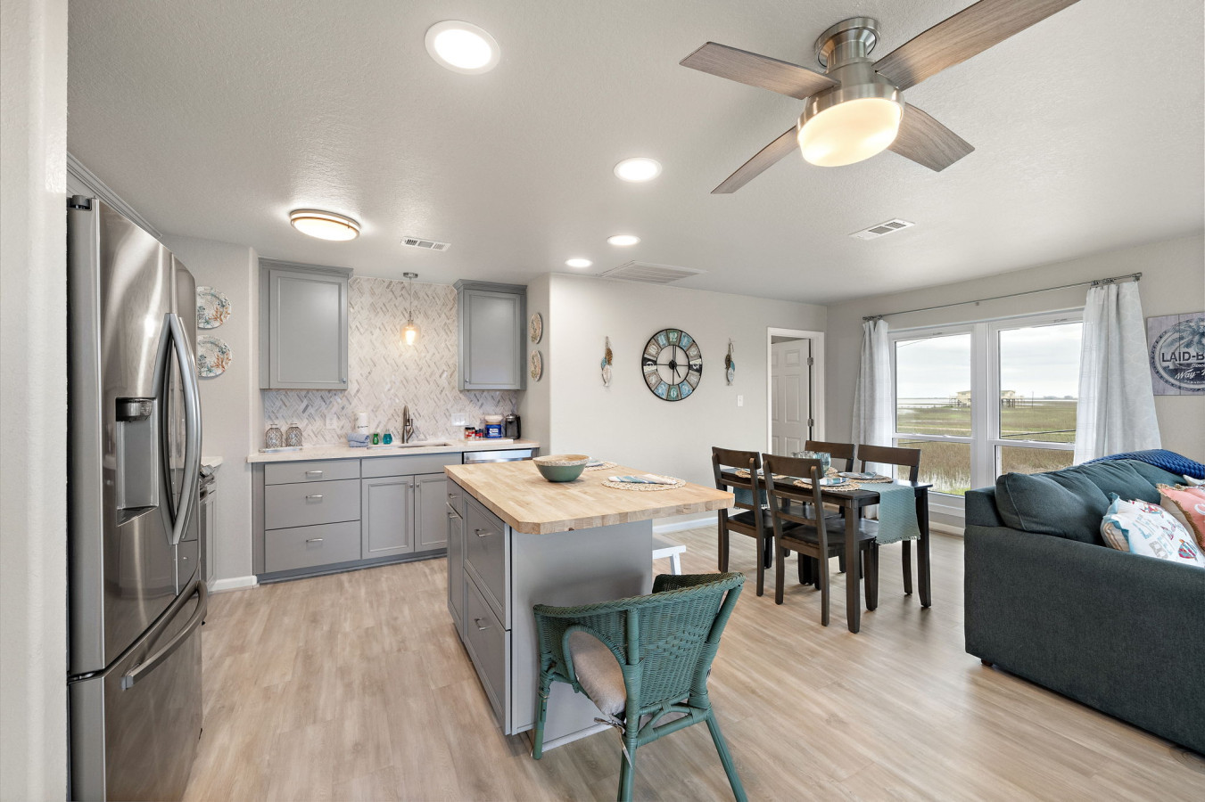 Another angle of the kitchen