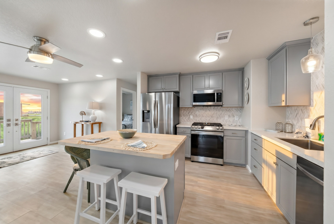 Another angle of the kitchen