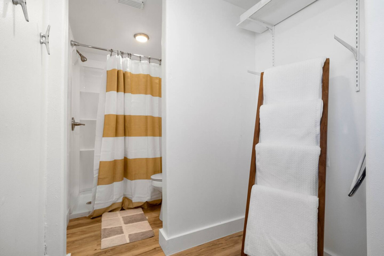 This bathroom is shared by several bedrooms