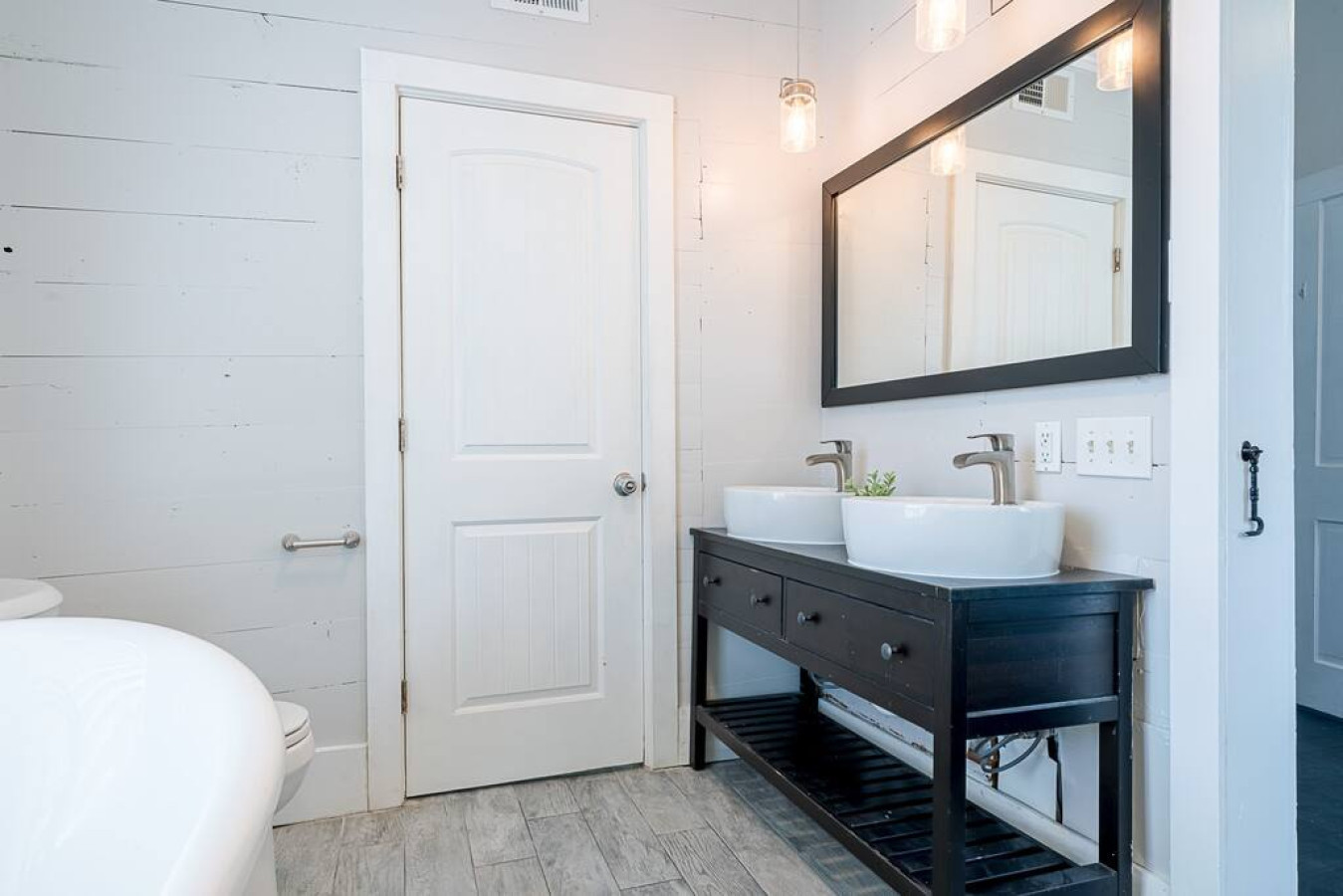Refresh and rejuvenate in this bright bathroom