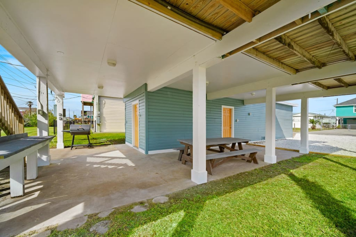 Escape the midday sun and entertain here