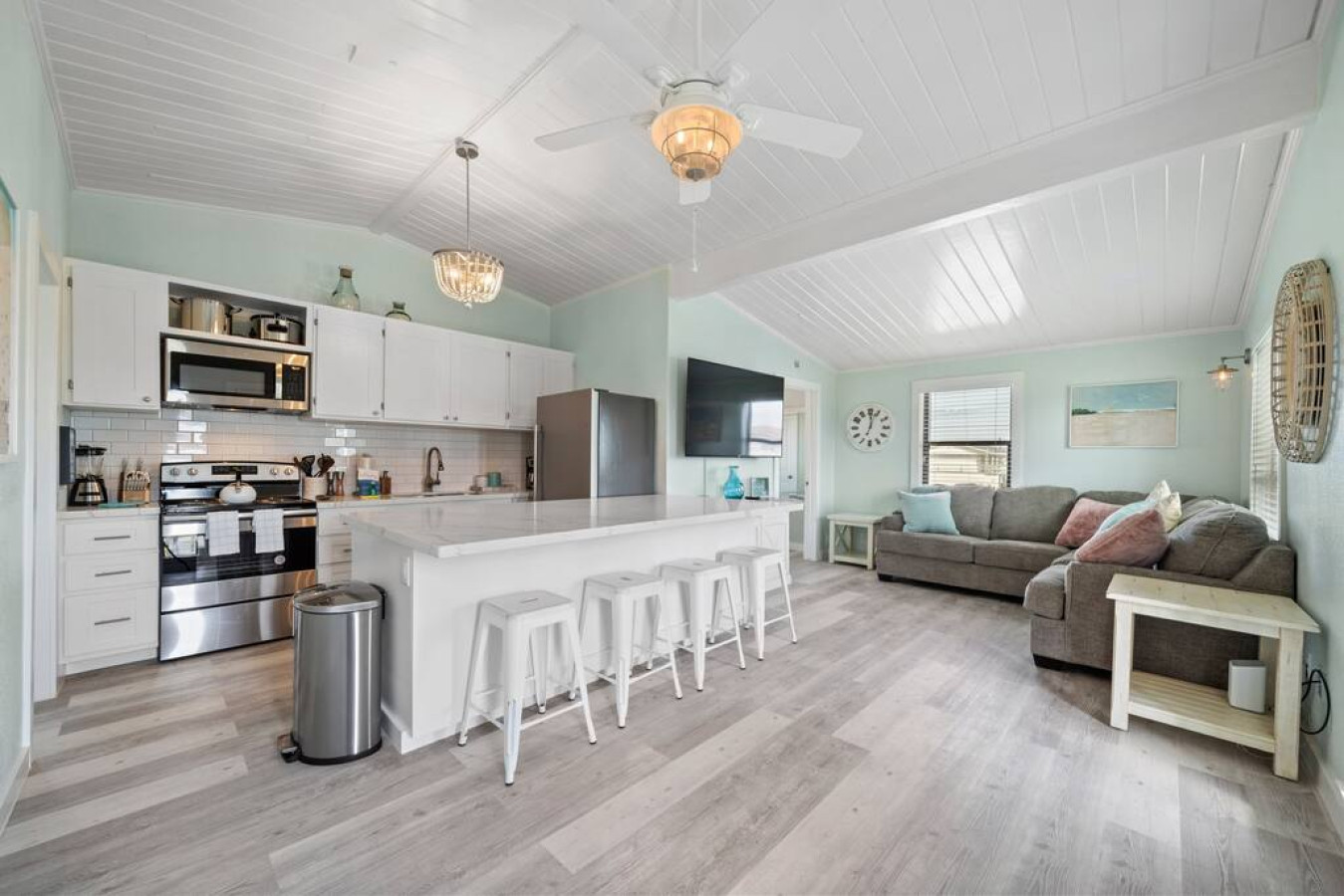 Whip up delicious meals in this charming kitchen