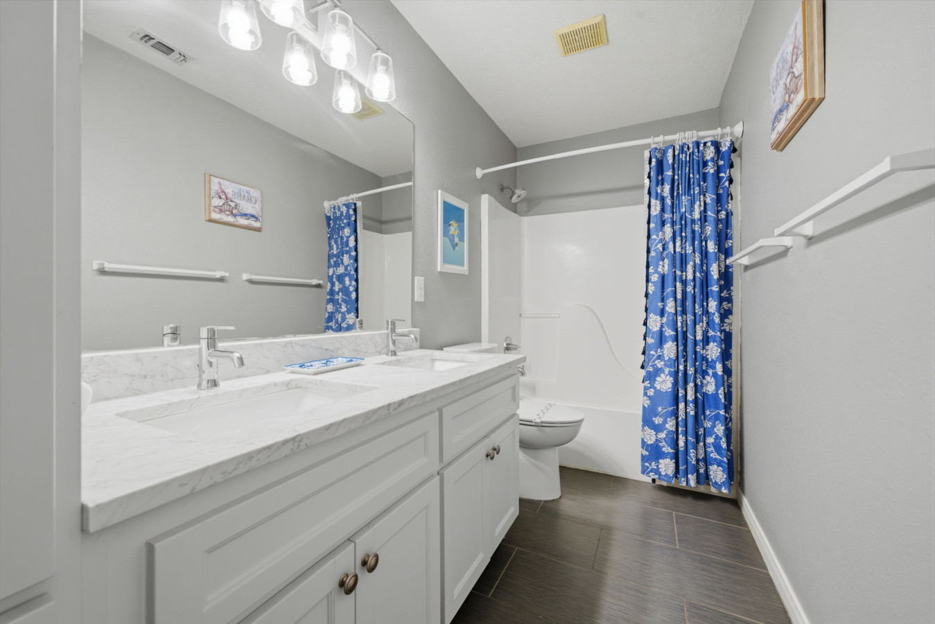Start your day in this bright and thoughtfully updated space