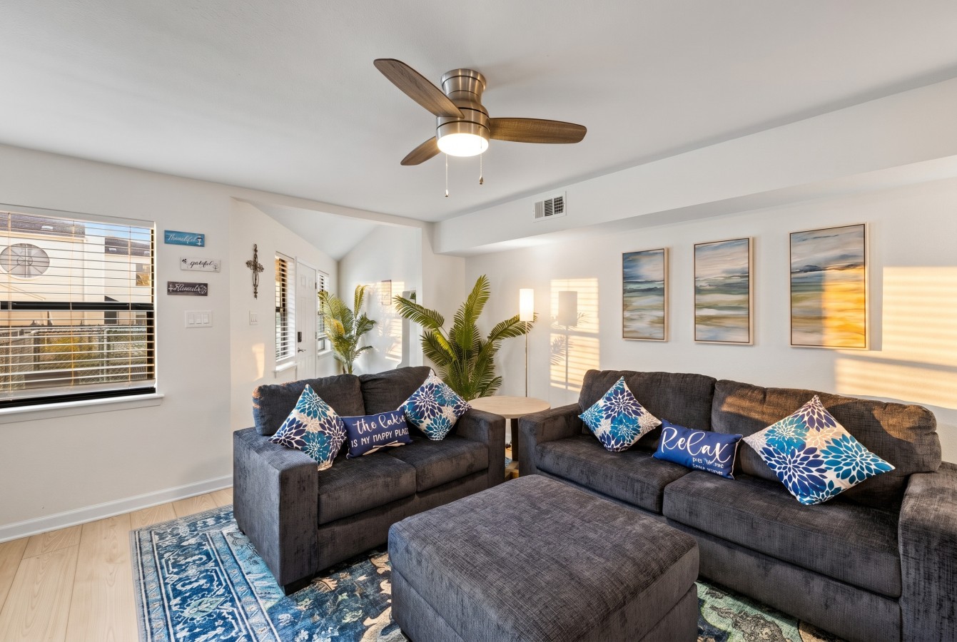 Bright, comfortable space perfect for relaxing after the beach