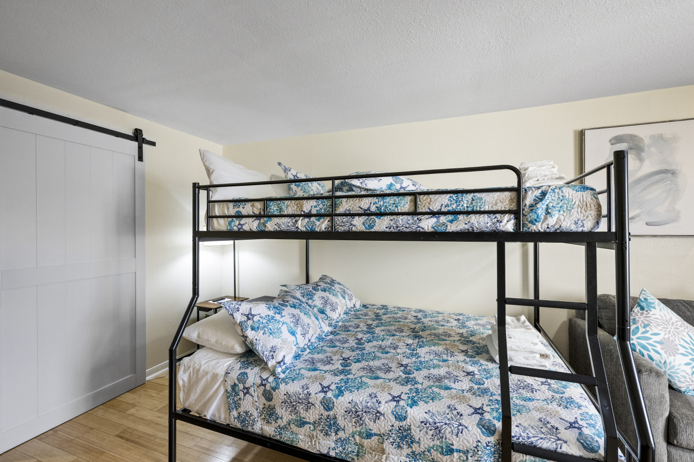 Space-saving bunk beds ideal for additional sleeping arrangements