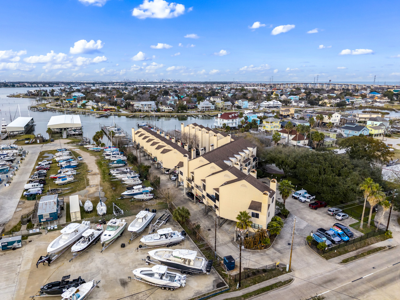 Enjoy scenic waterfront views from above