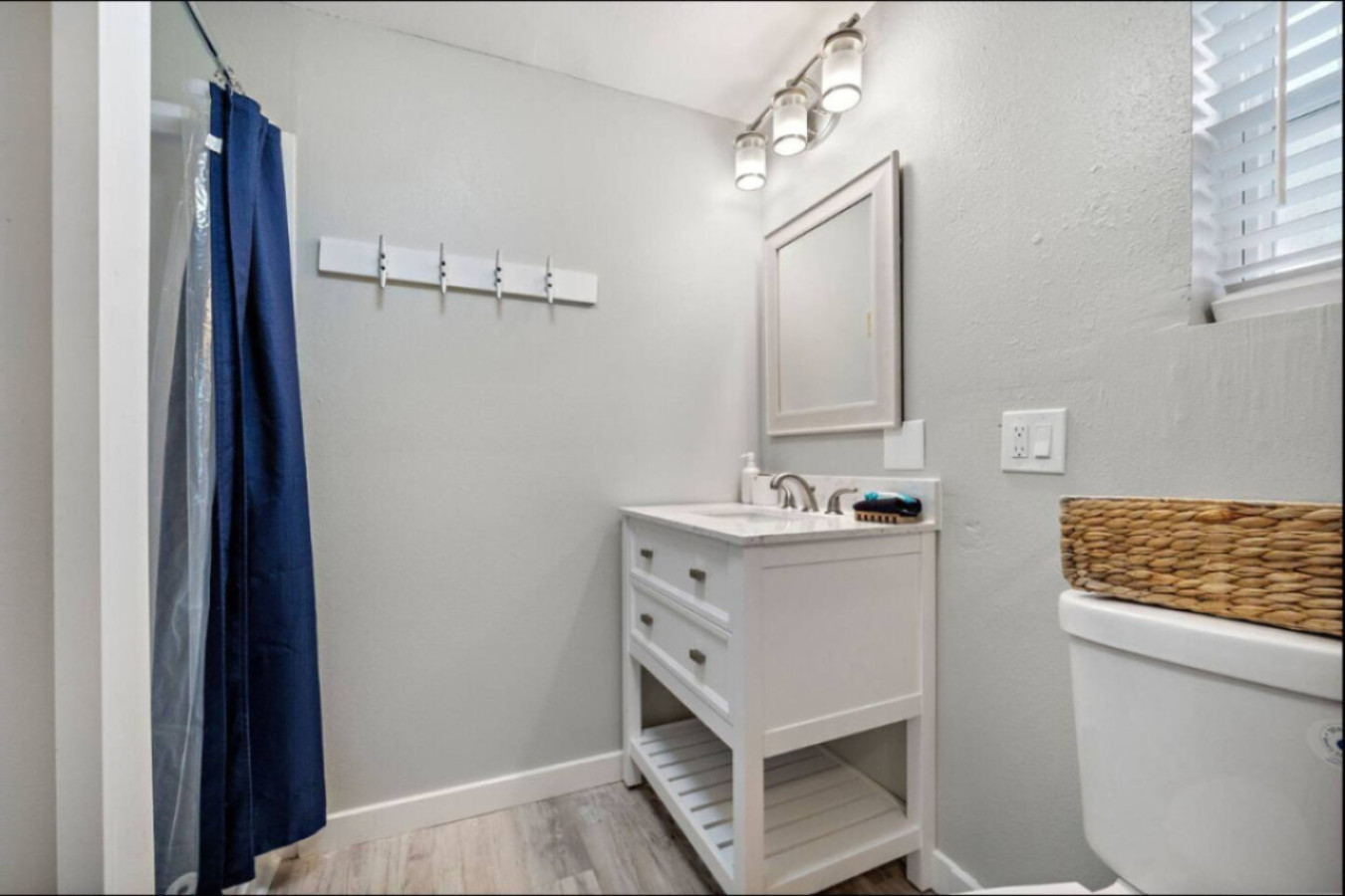 Refresh and rejuvenate in this bright bathroom