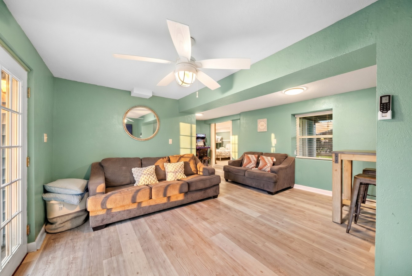 Space to relax and unwind in this cozy retreat