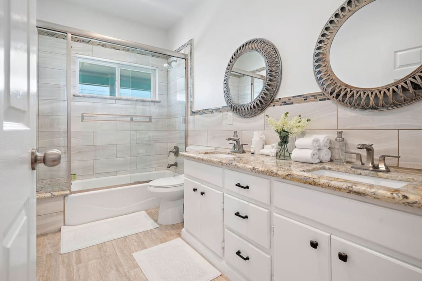 A full bathroom on the main level