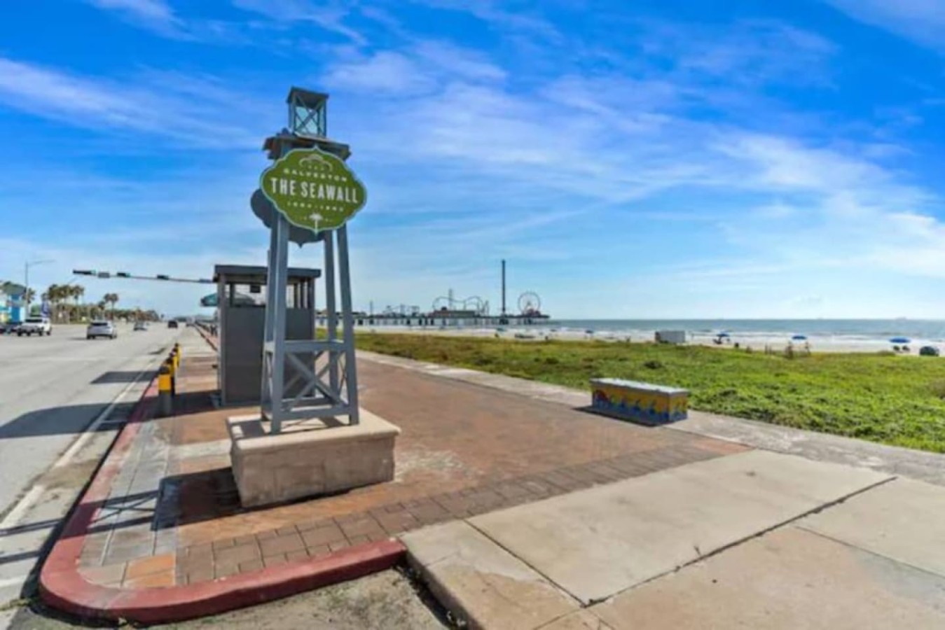 At more than 10 miles long and 17 feet high, Galveston's seawall is the longest continuous sidewalk in the country