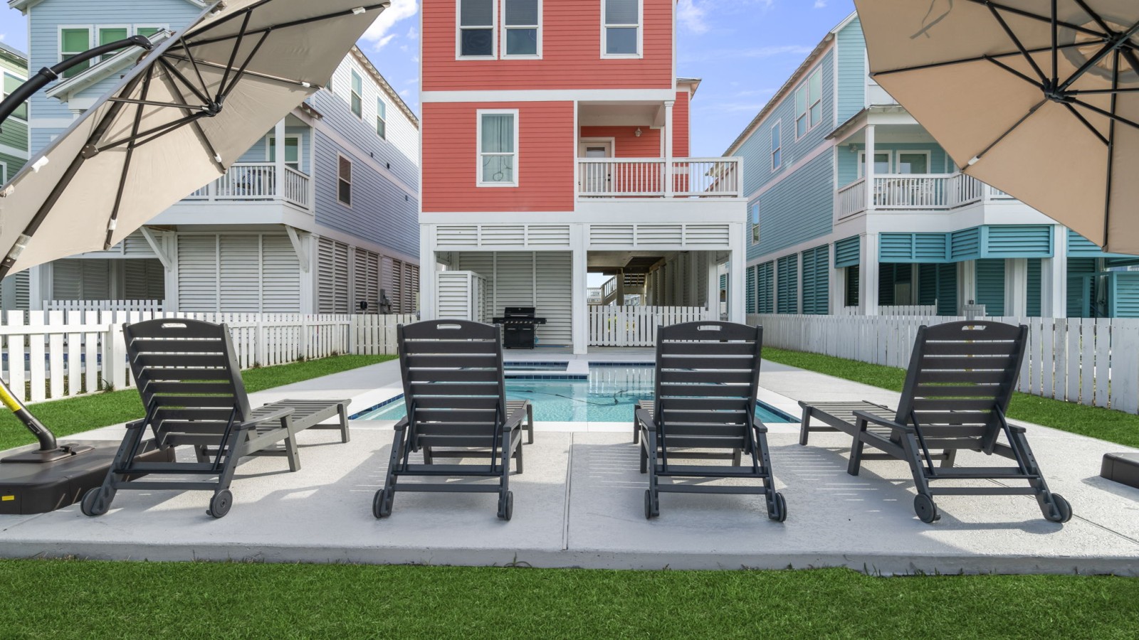 The perfect spot to unwind between swims