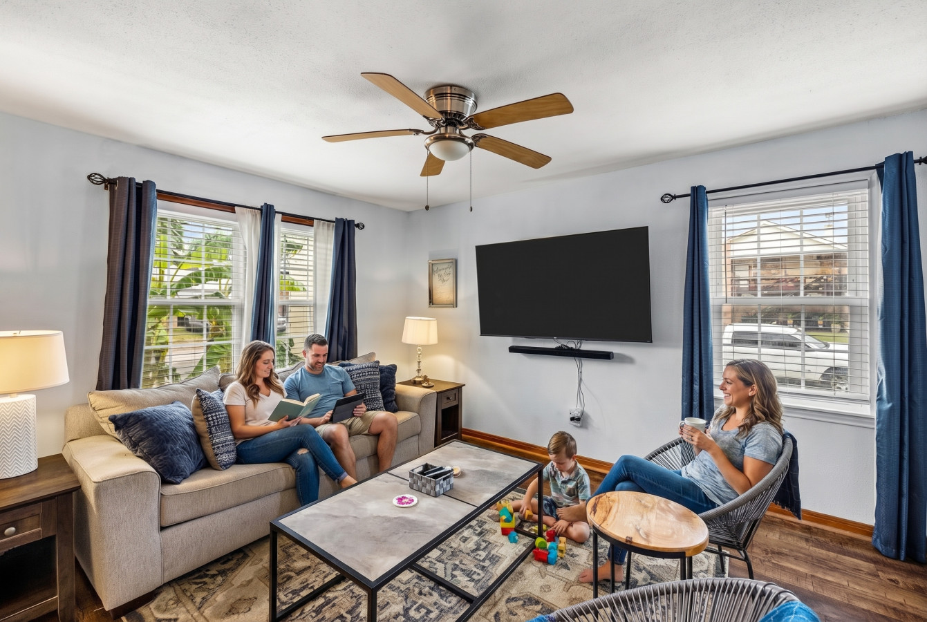 Feel right at home in the spacious living room