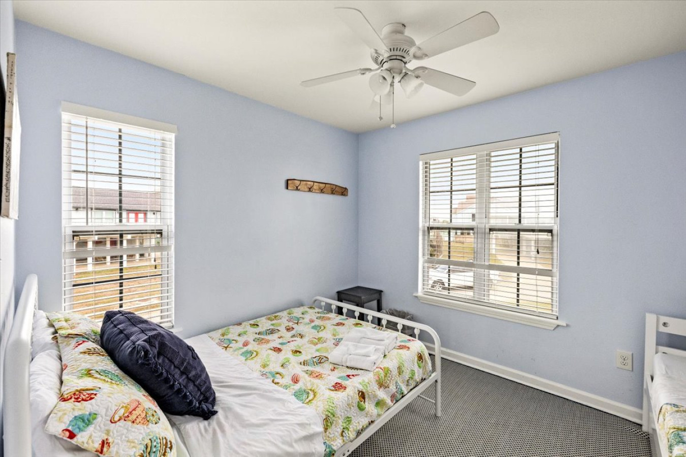 A relaxing retreat awaits in this comfy bedroom