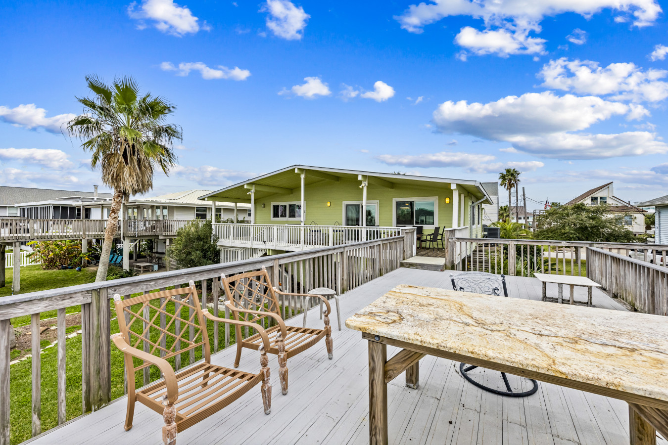 Sit back, relax, and enjoy the view from the deck