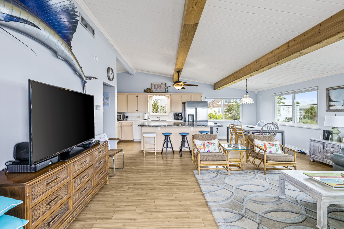 Open-concept living with plenty of space to relax and gather